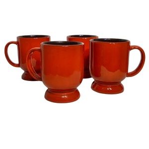 Vintage RARE FRANKOMA POTTERY Mugs set of 4